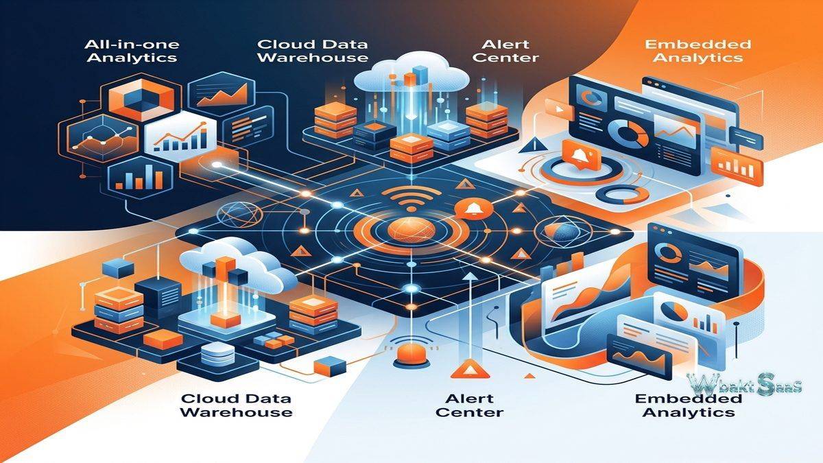 Domo Enterprise Intelligence - Cloud-Based Analytics Dashboard - illustration