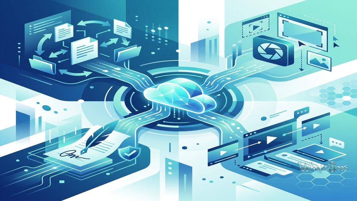 Dropbox Enterprise Solution - Cloud File Sharing for Organizations - illustration