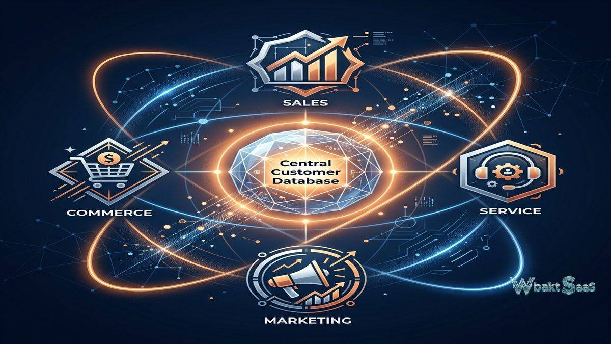 Salesforce CRM Platform - Enterprise Customer Relationship Management - illustration